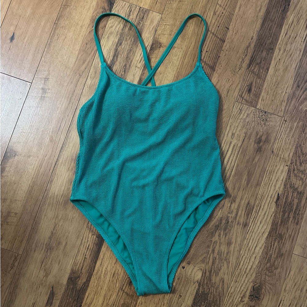 Shade & Shore Green One-Piece Swimsuit